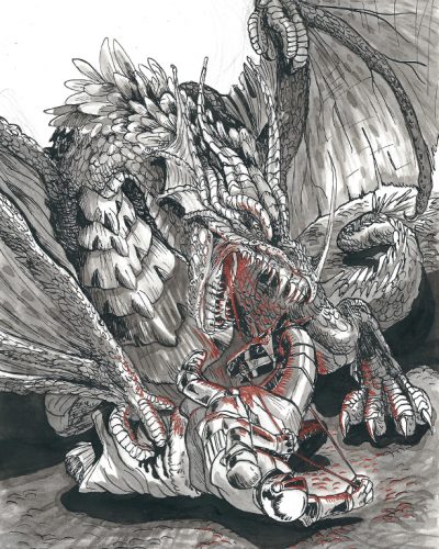 Inktober 2017 - Fierce Fangs